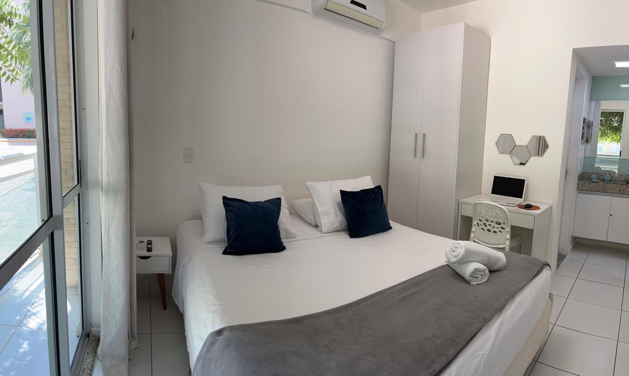 Palm Beach Porto Das Dunas, Apartamento Todo Climatizado Terreo A 350 Metros Beach Park Aquiraz Exterior foto